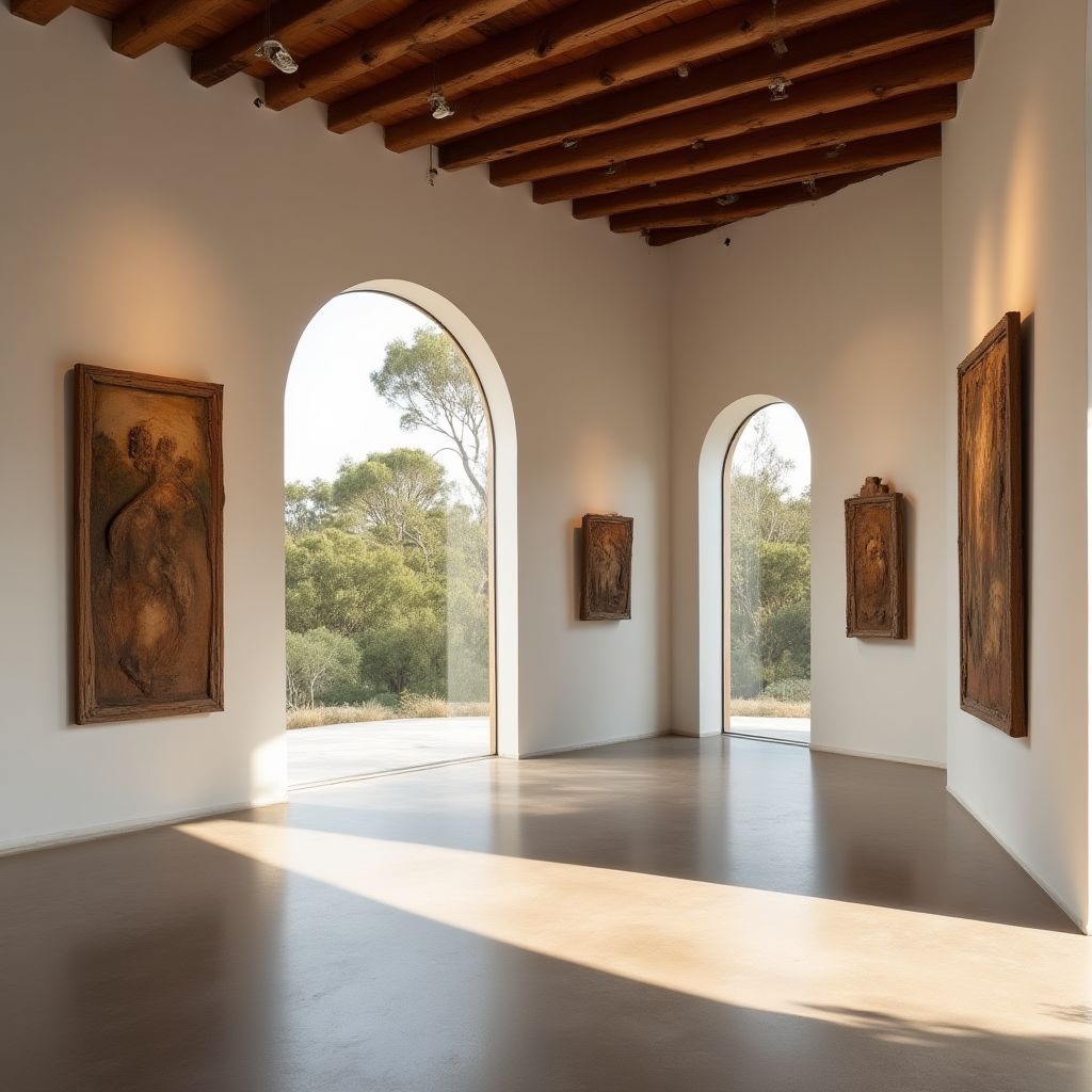 Contemporary Australian artwork displayed in gallery