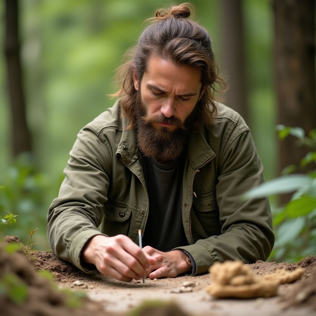 Portrait of eco-artist James Wilson